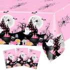 Pcs Halloween Party Tablecloth Pink Boo Day Baby Shower Decorations 3
