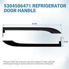 Refrigerator Door Handle Black Gloss 2 Pack 17 Inch For Frigidaire Appliances