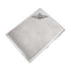 Antique 1930 s Royal Air Force  raf  Gilt Sterling Silver Cigarette   Card Case