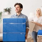 48 Pack Moving Blankets 72  X 80  Heavy Duty Packing Blankets Furniture Pad Blue