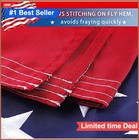 American Flag 3x5 Ft Embroidered Stars Sewn Stripes 300d Nylon Brass Grommets