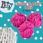 Chunky Yarn For Crocheting   Arm Knitting Yellow 3 Pack Jumbo Chenille Yarn  72