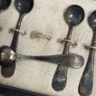 Antique W Sterling Salt Spoons Lot Of 6 Unpolished Silverware Fast Shipping