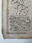 1855 Colton s Atlas Hand Colored Engraved Map Comparative Size Of Lakes  Islands