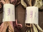 4 Yarn Skeins In Varied Colors  100  Wool  110 Yds Per Skein  And Made In Italy
