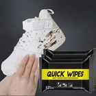 12pcs Shoe Cleaning Wipes Disposable Sneaker Care Quick Clean Wet - New