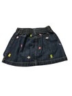 Gymboree Toddler Girl Blue Denim Jean Skirt Embroidered Candy  Size 3t