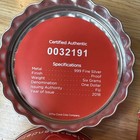 2018 Coca-cola Collectible Bottle Cap Shaped 6g  999 Silver Proof  1 Coin Fiji 