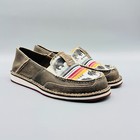 Ariat Shoes Womens 8 Brown Leather Loafers Cruiser Comfort Slip On Buffalo Print