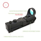 Tactical C-more Red Dot Reflex Sight 2moa Scope Adjustable Optics Railway Scope