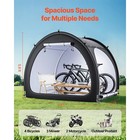 Outdoor Bike Storage Tent Fan-shaped Dual-door Bike Tent Shed For 4 To 5 Bikes