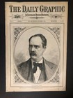 Complete 1874 Daily Graphic Illustrated Large Newspaper Advertising 11 5 Vg exc