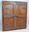 Antique Wooden Wall D  cor Window With Frame Original Old Hand Crafted