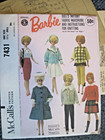 Barbie Doll Mccall s Pattern 7431  1964  Complete   Uncut 