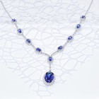 Silver Wedding Bridal Rhinestone Necklace Earrings Bracelet Jewelry Set Cryst   