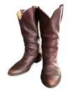 Vintage Frye Men   s Billy Cowboy Boots Oxblood Leather Made In          Size 10d