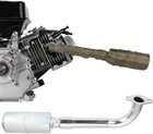 420cc Exhaust Pipe Header Muffler Replacement For Predator 301cc 8hp Gx240 270 3