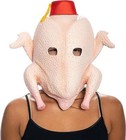 Unisex Turkey Head Mask And Glasses Halloween Cosplay Costume Latex Mask