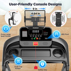 2 5hp Folding Treadmill With Incline Running Walking Machine For Home W lcd