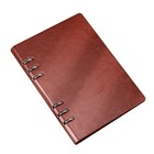 Refillable Leather A5 Loose Leaf Notebook  Loose Leaf Binder With 6 Ring   hand