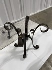 Vintage Mid-century Modern Wrought Iron Scrolled Plant Stand end Table 