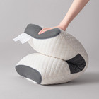 2 Pcs Ergonomic Neck Pillow Help Massage Soft Adjustable Sleeping Comfort New