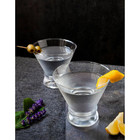 Afina Ribbon 8 Oz  Martini Glasses  set Of 4 