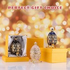 Egg Style Trinket Box  Enameled Jewelry Box Unique Decorative Metal Box Gift