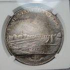 1841 Germany Silver 2 Thaler Ngc Au Details Frankfurt River Scene  v929