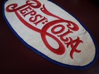 Pepsi Cola Double Dot Uniform Patch Soda -10 1 2 X 5 Inch Vintage Rare Original 