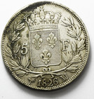 1826 Ma France 5 Five Francs Silver Coin Km  720 10