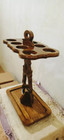 Wooden Storage Rack For Walking Canes Sticks Golf Club Handmade Antique Designer