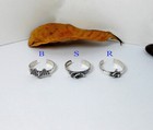 Adjustable Bat  Slipper  Rabbit Toe Ring 925 Sterling Silver  Handmade Toe Ring