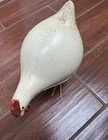 Vintage Glossy Finish Hen Figurine 9  Tall