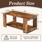 Coffee Table For Living Room 39  2-tier Wood Table With Storage Modern