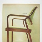 Knoll Chair The Petitt Olive Green Bentwood Frame Mcm Mod Home Decor Print Ad
