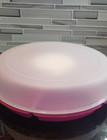 Tupperware Serving Center Set Veggie With Dip Bowl   Sheer Seal  1665     New Pink