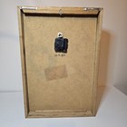 Vintage 1980 J  Allen Gruen Railroad Art Frisco Tx Shadowbox Clock Rare 