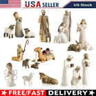 2023 Willow Tree Nativity Figures Set Statue Hand Painted Decor Christmas Gifts