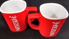 2 New Nescafe Red Cup Cups Mug Coffee Collectible Gift 8oz  Deal Ships Asap Z