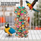 Large Parrot Toys For Macaw Toys Large Bird Toys Cockatoo Toys Natural Wooden