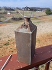 Antique Primitive Early Tin Metal Oil Kerosene Jug Can 