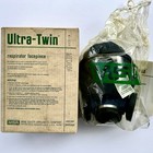 Msa Ultra-twin Respirator Facepiece Mask 7-204-1 Size Medium Nib   2 Cartridges