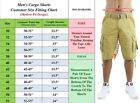 Galaxy Men s Belted Distressed Cargo Work Shorts Multi-pocket  size 30-44  Nwt