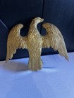 Vintage Cast Brass American Eagle Flagpole Topper Finial 6 5  Wingspan Americana