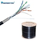 1000ft Cat6 Shielded F utp Outdoor 23awg Cable Wire Solid Direct Burial Uv Water