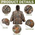 Ghillie Suit 3d Leaf Hunting Suits Full Set With Mask   Gloves lightweight Breat