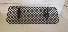 Vintage Mcm Black Metal Lattice Shelf 13  Mid Century Modern Art Deco Display
