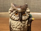 Owl Vintage Cast Iron Coin Bank From Book Of Knowledge