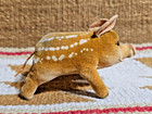 Rare    sweet Old Steiff  1407 03 Wild Boar Pig Brown Velvet Toy 60 s Super Fine  